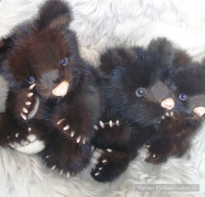 ТройНяшки. Авторские медвежата тедди из натурального меха Марины Непокрытых (фото 6)