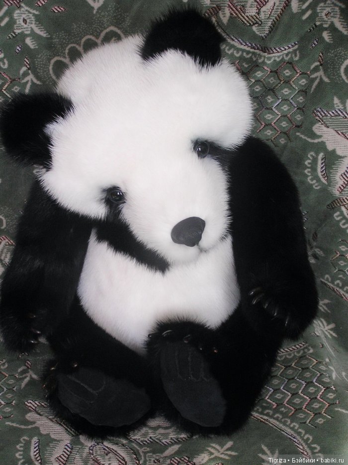 Авторская игрушка, Бао-Бао из натурального меха (фото 8)