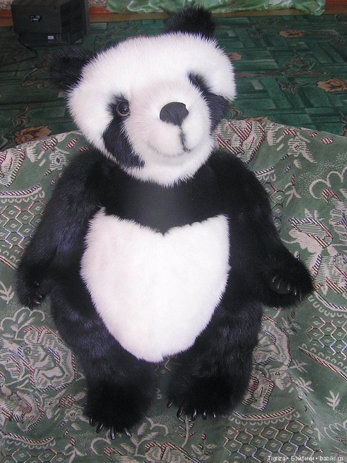 Авторская игрушка, Бао-Бао из натурального меха (фото 10)