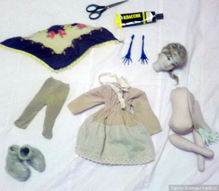 Девочка из прошлого века — Авторские текстильные куклы: Вальдорфские (фото 5)