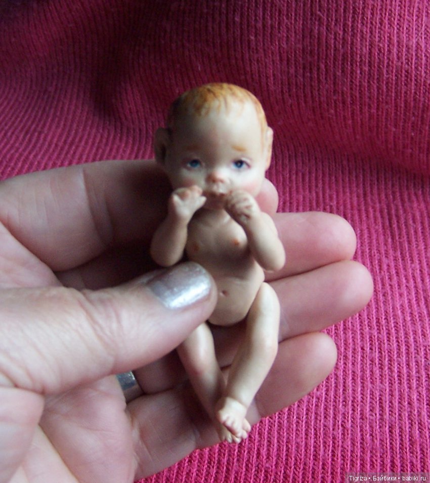 Невеличка — Авторские миниатюрные куклы: лепка