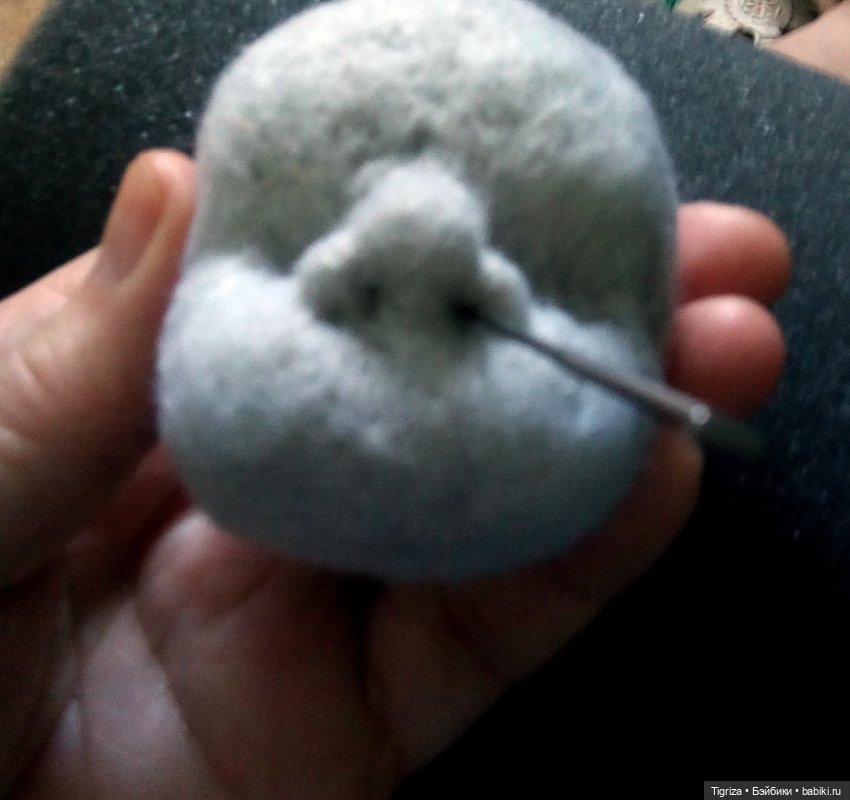 Шьем вместе. Текстильного младенца. Часть 2. Носик (фото 7)