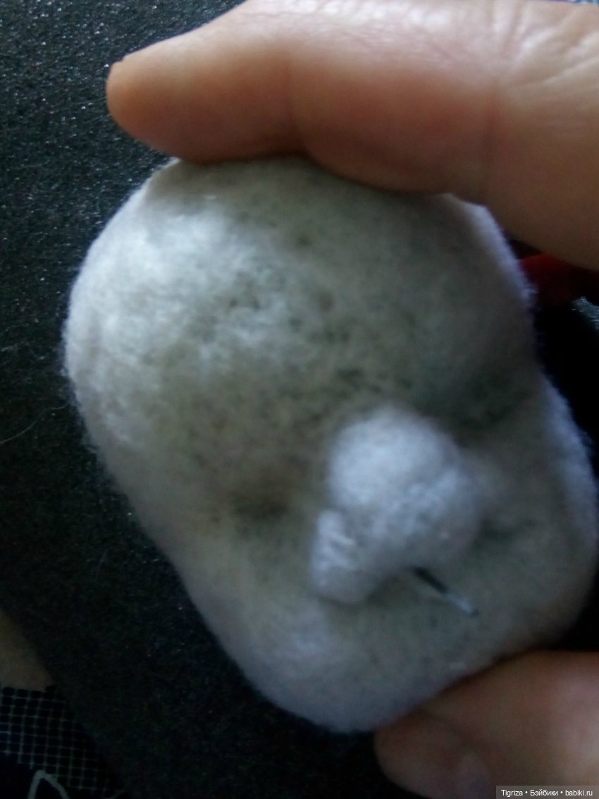 Шьем вместе. Текстильного младенца. Часть 2. Носик (фото 8)