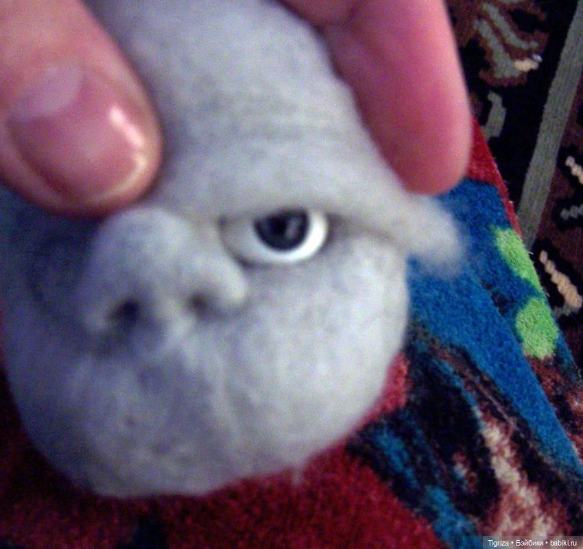 Шьем вместе. Текстильного младенца. Часть 3. Глазки, лобик (фото 5)
