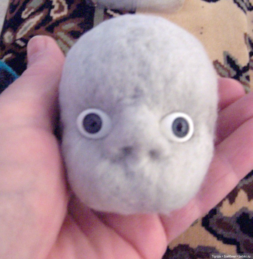 Шьем вместе. Текстильного младенца. Часть 3. Глазки, лобик (фото 3)