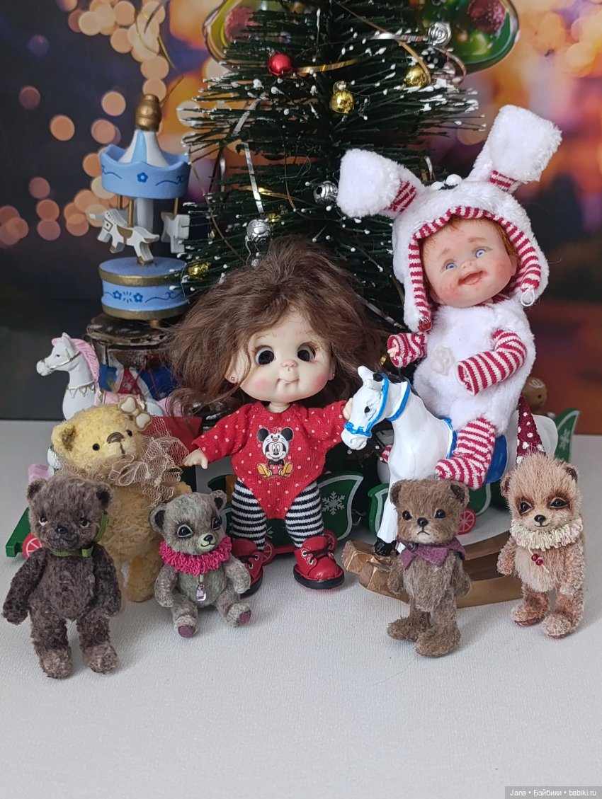 Малышня у Ёлки | Бэйбики Малышня у Ёлки — Новый год и Рождество: праздничные фото кукол (фото 2)