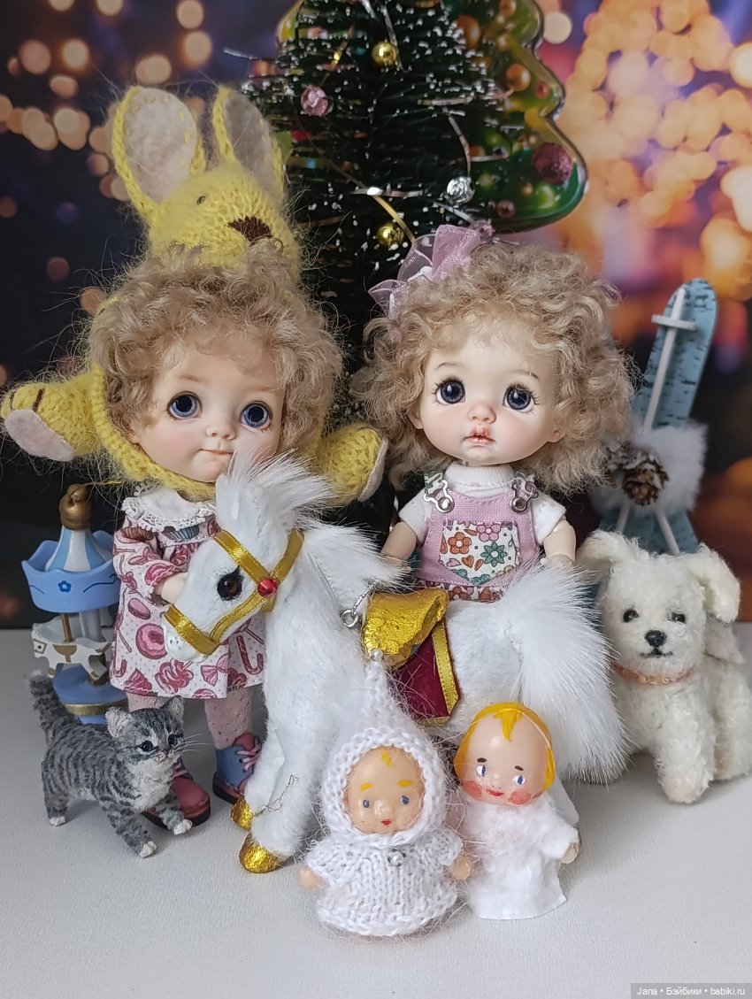 Малышня у Ёлки | Бэйбики Малышня у Ёлки — Новый год и Рождество: праздничные фото кукол (фото 7)