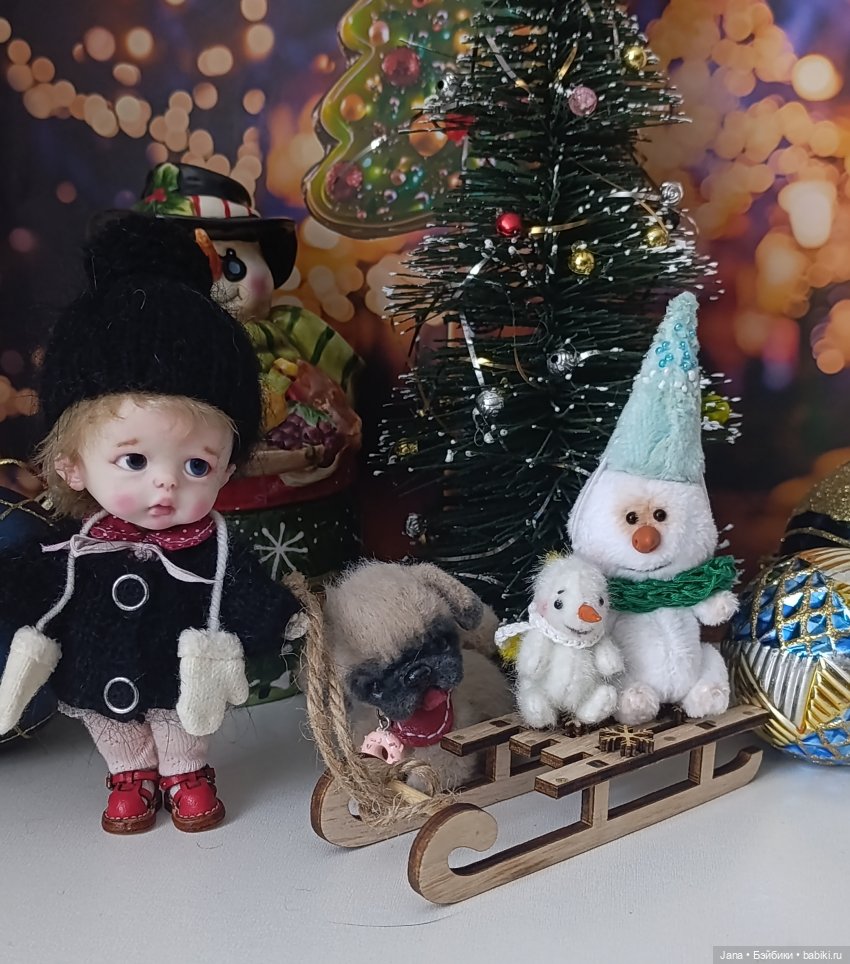 Малышня у Ёлки | Бэйбики Малышня у Ёлки — Новый год и Рождество: праздничные фото кукол (фото 6)