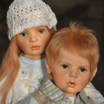 Старшая сестра. Коллекционные куклы Hildegard Gunzel - Солвейг и Флориан