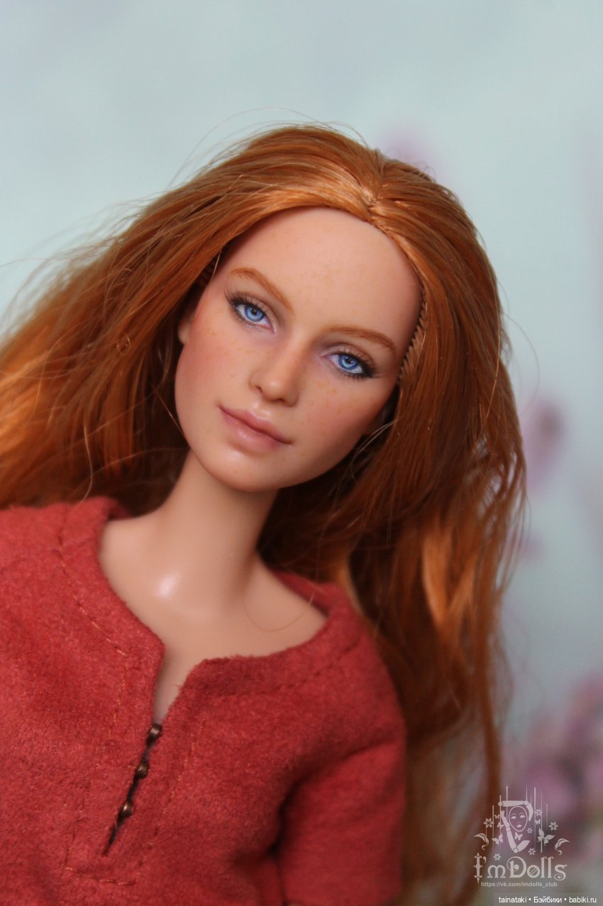 Кукла без одежды Шарлотта с рыжими волосами Vestida de Azul, 28 см