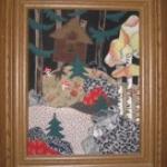 Аппликация из лоскутков