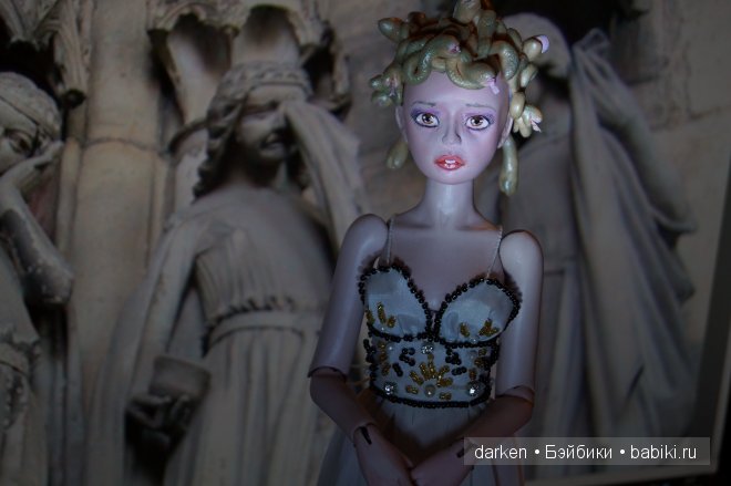 Медуза горгона, авторская шарнирная кукла Светланы Кузнецовой (фото 4)