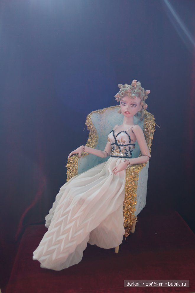 Медуза горгона, авторская шарнирная кукла Светланы Кузнецовой (фото 6)