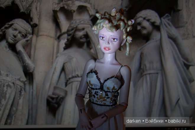 Медуза горгона, авторская шарнирная кукла Светланы Кузнецовой (фото 3)