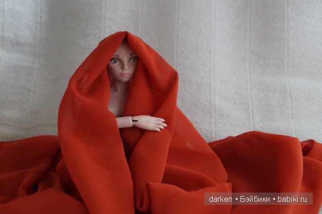 Фанатка Silent Hill или подруга пирамидоголового. Авторская шарнирная кукла (фото 2)