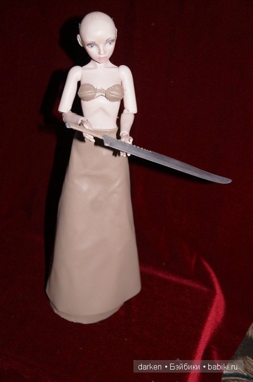 Фанатка Silent Hill или подруга пирамидоголового. Авторская шарнирная кукла (фото 9)