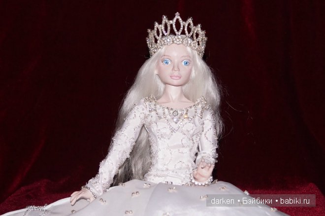 Зима. Авторская шарнирная кукла Светланы Кузнецовой (фото 4)