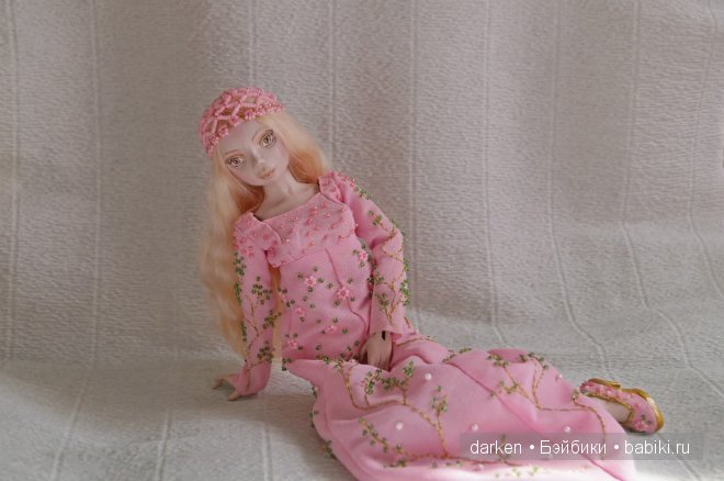 Весна. Авторская шарнирная кукла Светланы Кузнецовой (фото 5)