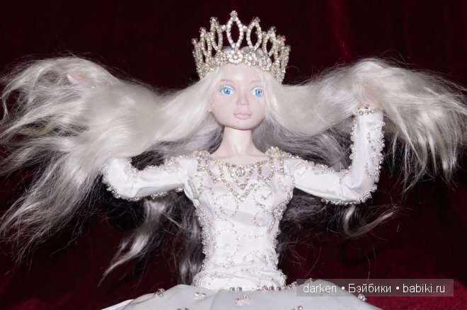 Зима. Авторская шарнирная кукла Светланы Кузнецовой (фото 2)