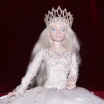 Зима. Авторская шарнирная кукла Светланы Кузнецовой