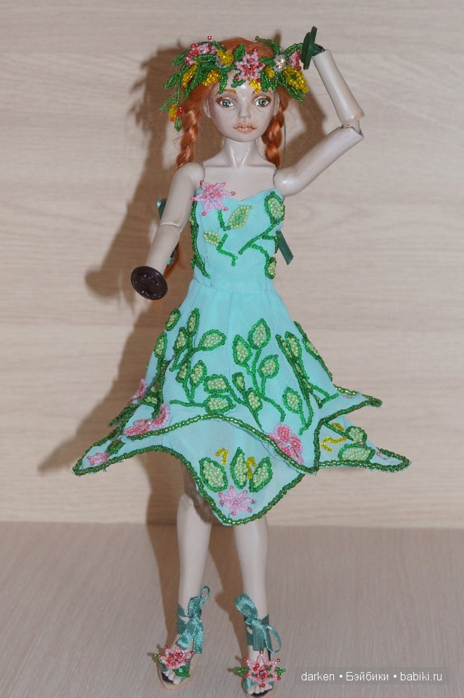 Лето. Авторская шарнирная кукла Светланы Кузнецовой (фото 3)