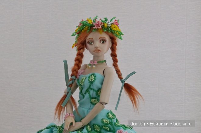 Лето. Авторская шарнирная кукла Светланы Кузнецовой (фото 7)