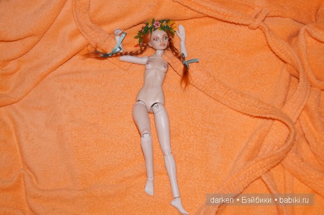 Лето. Авторская шарнирная кукла Светланы Кузнецовой (фото 2)