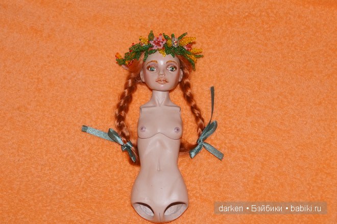 Лето. Авторская шарнирная кукла Светланы Кузнецовой