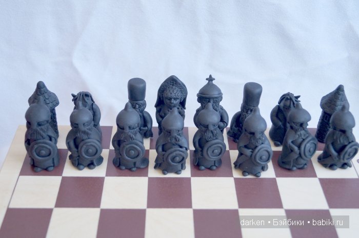 Шахматы из глины - 67 фото