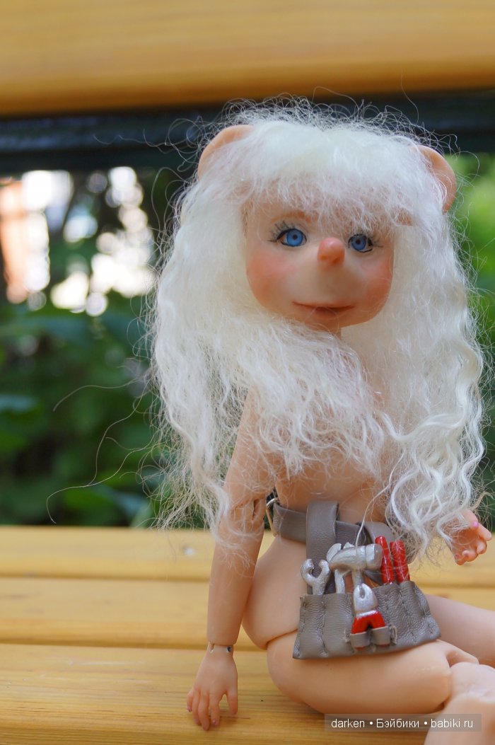 Мышка. Возможно Гайка. Шарнирная кукла (фото 5)