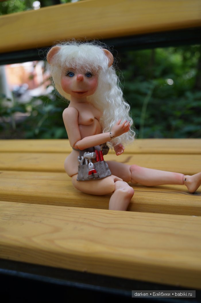 Мышка. Возможно Гайка. Шарнирная кукла (фото 4)