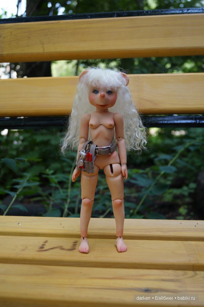 Мышка. Возможно Гайка. Шарнирная кукла (фото 6)