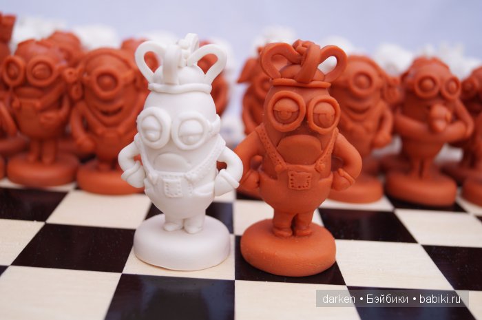 Шахматы миньоны — Лепка авторских игрушек и папье (фото 3)