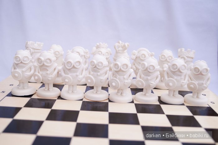 Шахматы миньоны — Лепка авторских игрушек и папье
