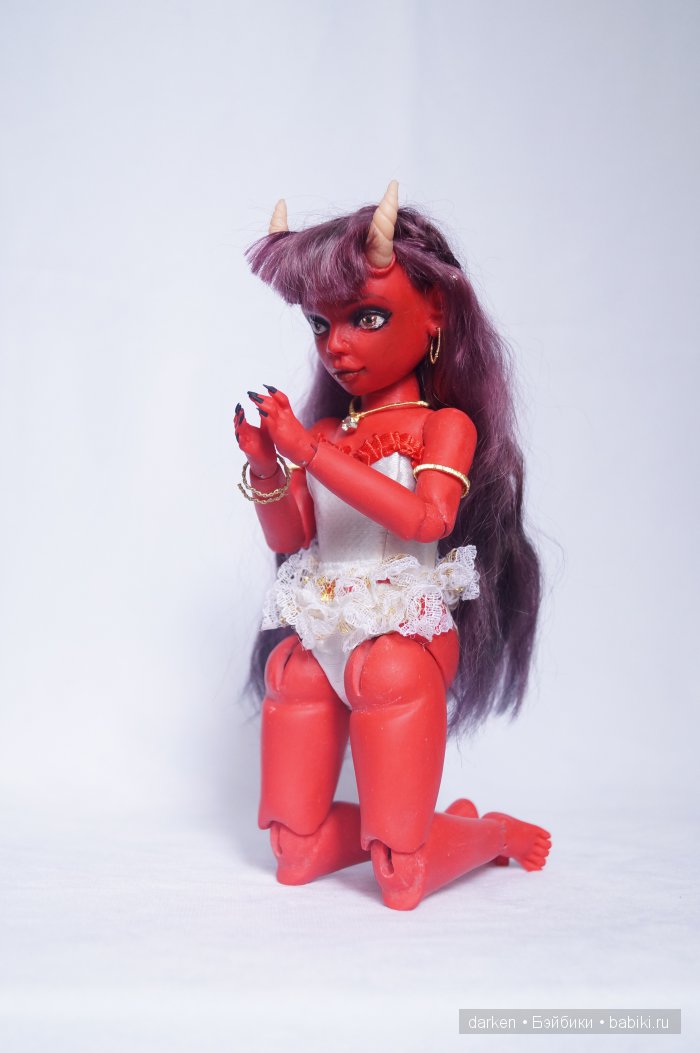 Демонесса. Авторская шарнирная кукла Кузнецовой Светланы | Бэйбики Демонесса. Авторская шарнирная кукла Кузнецовой Светланы (фото 4)