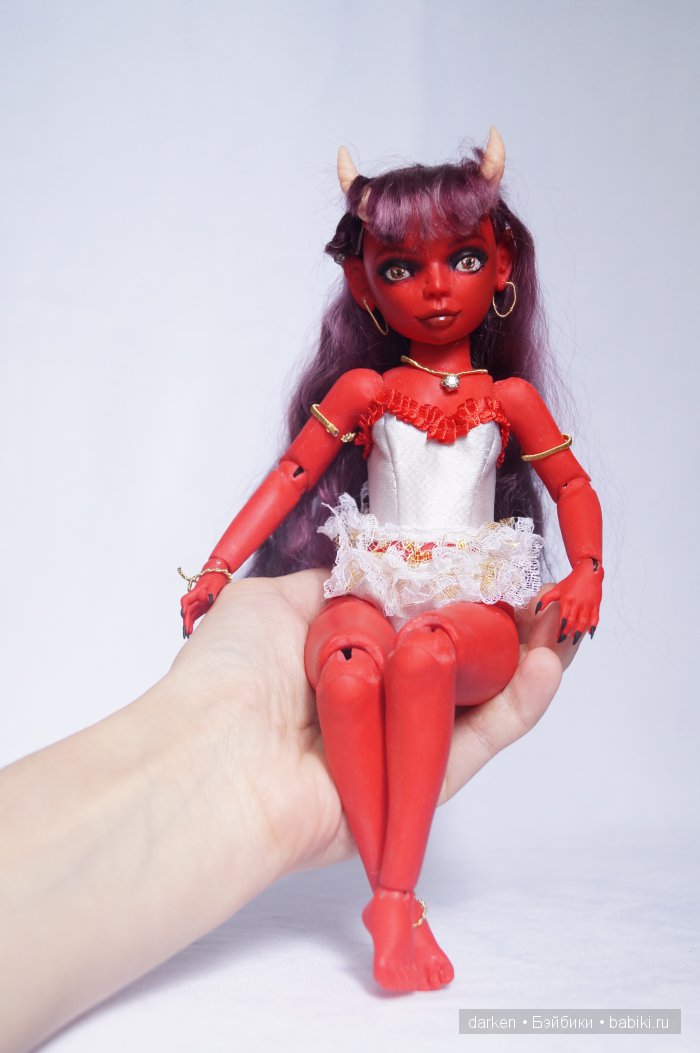 Демонесса. Авторская шарнирная кукла Кузнецовой Светланы | Бэйбики Демонесса. Авторская шарнирная кукла Кузнецовой Светланы (фото 5)