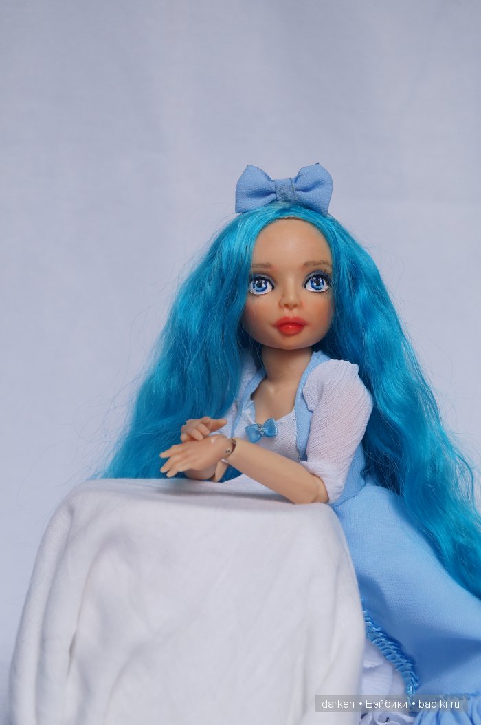 Мальвина. Шарнирная авторская кукла Светланы Кузнецовой (фото 4)