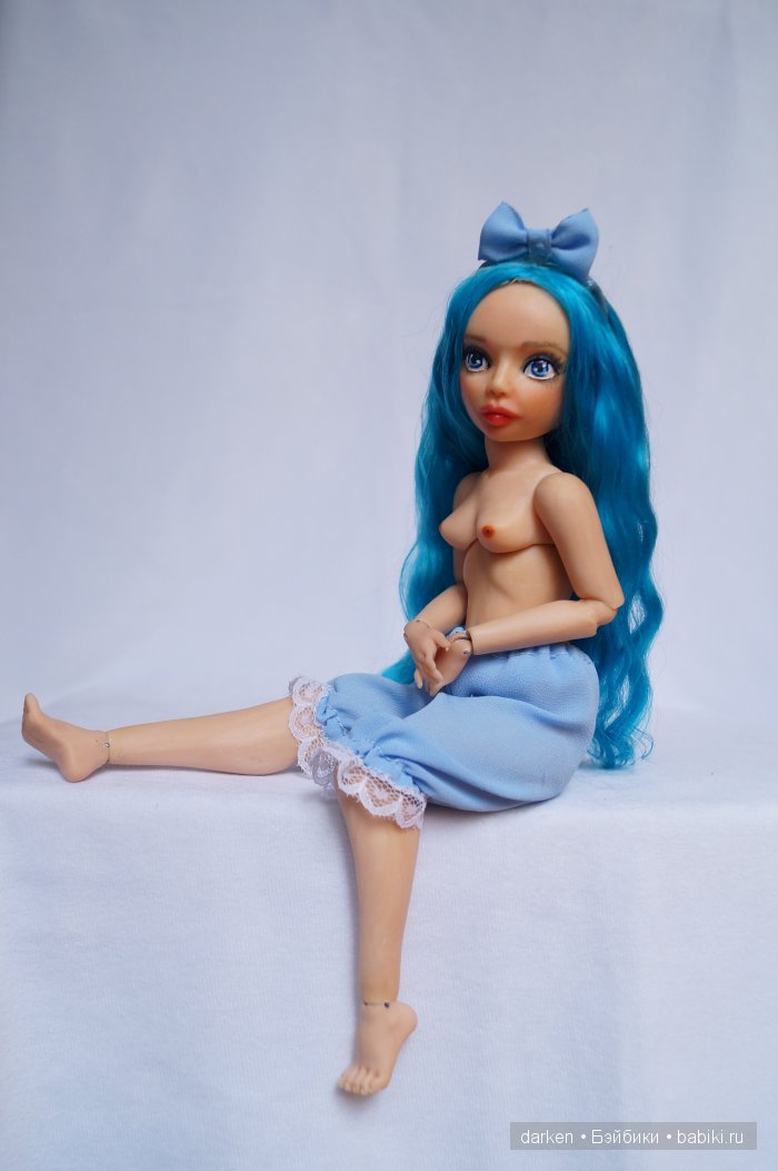 Мальвина. Шарнирная авторская кукла Светланы Кузнецовой (фото 6)