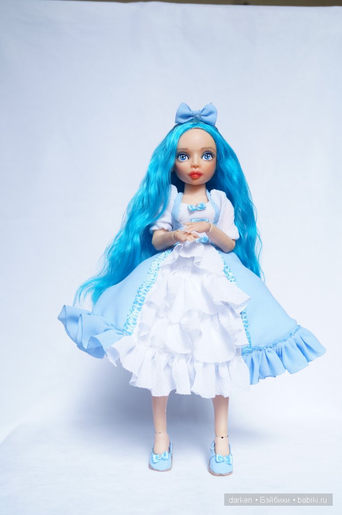 Мальвина. Шарнирная авторская кукла Светланы Кузнецовой (фото 2)