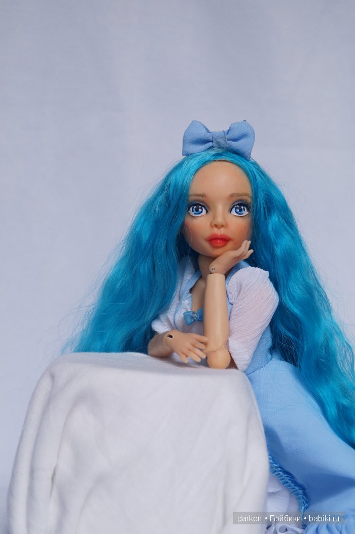 Мальвина. Шарнирная авторская кукла Светланы Кузнецовой (фото 5)