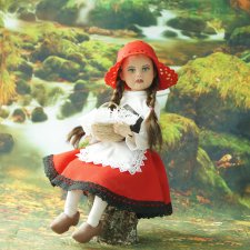 Красная шапочка. Шарнирная кукла Светланы Кузнецовой