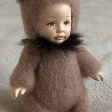 Кукла из шерсти Мишка