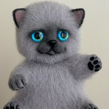 Котёнок из шерсти