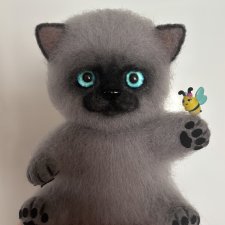 Котёнок из шерсти