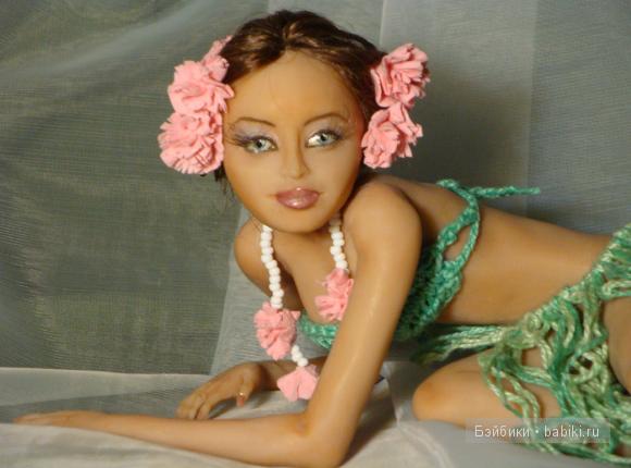 Тропиканка. Авторская кукла Елены Коноваловой