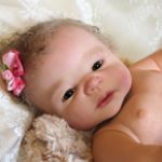 Малышка Виктория из силикон-винила, кукла-реборн Берновой Татьяны