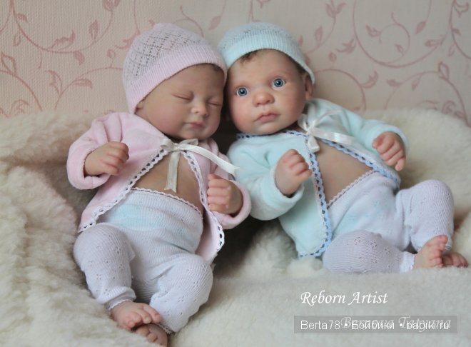 Мои Миники, реборны 25 см Берновой Татьяны