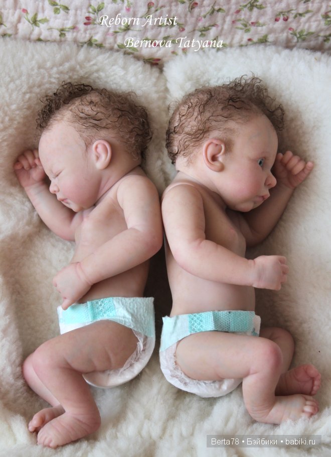 Мои Миники, реборны 25 см Берновой Татьяны