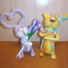 Вязаные интерьерные игрушки