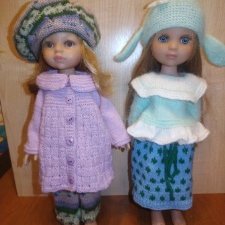 Вязаная одежда для куклы Паола Рейна